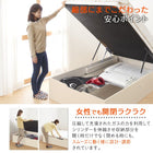 ベッドフレームのみ 縦開き 深さラージ お客様組立