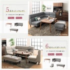 ダイニングこたつ テーブル W105 高さ調節