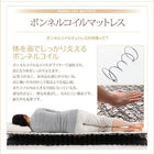 キングサイズ 脚付きマットレス スタンダードボンネルコイル キング(SS+S)