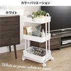 キッチンワゴン 収納ボックス ランドセルラック おもちゃ箱 おむつ オムツ入れ 取手付き キャスター付き おもちゃ収納 北欧 マルチ三段ワゴン 隙間収納