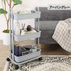 キッチンワゴン 収納ボックス ランドセルラック おもちゃ箱 おむつ オムツ入れ 取手付き キャスター付き おもちゃ収納 北欧 マルチ三段ワゴン 隙間収納