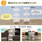 キッチンワゴン 収納ボックス ランドセルラック おもちゃ箱 おむつ オムツ入れ 取手付き キャスター付き おもちゃ収納 北欧 マルチ三段ワゴン 隙間収納