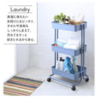 キッチンワゴン 収納ボックス ランドセルラック おもちゃ箱 おむつ オムツ入れ 取手付き キャスター付き おもちゃ収納 北欧 マルチ三段ワゴン 隙間収納