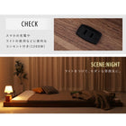 フロア ロー ベッド ベットフレームのみ セミダブル 布団のように使える 棚 コンセント付き