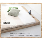 フロア ロー ベッド ベットフレームのみ セミダブル 布団のように使える 棚 コンセント付き