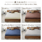 スキマパッド+ボックスシーツ ワイドキング200 レギュラー丈 マットレスのスキマを埋める