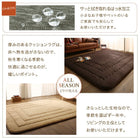 厚み40mmのふっくら厚敷きクッションラグ 130×190cm