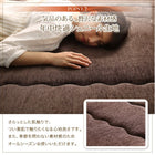 厚み40mmのふっくら厚敷きクッションラグ 190×190cm