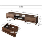 テレビ台 ローボード テレビボード 幅180 180cm 180 60v 66型 55v 55型 55インチ 50v 50インチ 50型 42 42型 32 32型 グレー 白 引き出し 幅180 高さ30