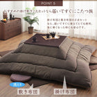 こたつ 布団 掛布団&敷布団 2点セット 正方形 80×80 天板対応コットン100% 国産