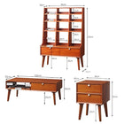 テレビボード 天然木マホガニー材 北欧 収納 幅100