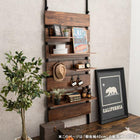 ウォールラック棚板 2枚組 40×17.5×15cm ブラウン/ブラック