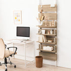 ウォールラック棚板 2枚組 60×17.5×15cm ブラウン/ブラック