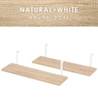 ウォールラック棚板 2枚組 60×17.5×15cm ブラウン/ブラック