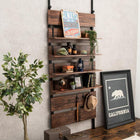 ウォールラック棚板 2枚組 80×17.5×15cm ブラウン/ブラック