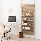 ウォールラック棚板 2枚組 80×17.5×15cm ブラウン/ブラック