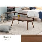 カジュアルコタツ(折脚) 天板円形 90×50cm ホワイトウォッシュ