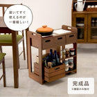 キッチンワゴン 56×30×62cm ブラウン