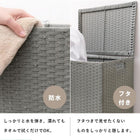 キャスター付収納ボックス45×32×66cm ダークブラウン