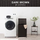 キャスター付収納ボックス45×32×66cm ダークブラウン