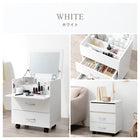 コスメワゴン42.5×31×51cm ホワイト
