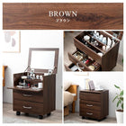 コスメワゴン42.5×31×51cm ホワイト