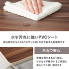 コタツ天板 長方形 105×75cm グレイッシュホワイト/ブラウン