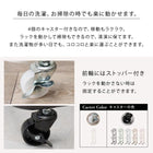 2段ランドリーラック(丸型) 34.5×39×108cm ダークブラウン