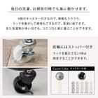 3段ランドリーラック(丸型) 34.5×39×124cm ダークブラウン