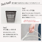 3段ランドリーラック(丸型) 34.5×39×124cm ダークブラウン