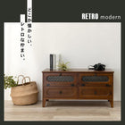 TV台 レトロ 引出し 90×40×45cm ブラウン