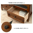 TV台 レトロ 引出し 90×40×45cm ブラウン