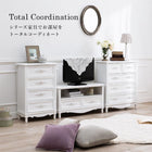 TV台 浮き彫り 105×33×45cm ホワイト