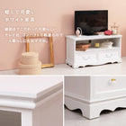 TV台 クラシカル 80×33.5×42cm ホワイト