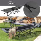 アウトドアベッド 61×185×50cm ブラウン