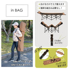 アウトドアベッド 61×185×50cm ブラウン