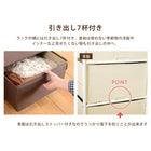 エレガントハンガーラック 引き出し7杯タイプ 80×35.5×172cm ブラウン