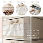 エレガントハンガーラック フリル付き引き出し7杯タイプ 80×35.5×172cm ピンク