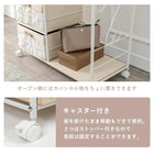 エレガントハンガーラック フリル付き引き出し7杯タイプ 80×35.5×172cm ピンク