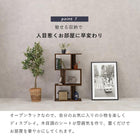 オープンラック 幅59×高さ107.5cm 59×24×107.5cm ブラウン