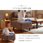 オットマン ニール 78×63×42cm ブラウン