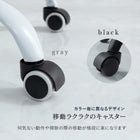 オフィスチェア メッシュ 63×63×100cm ブラック