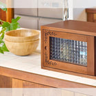 カウンター上収納 60×25×22cm ライトブラウン