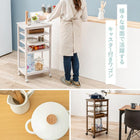 キッチンワゴン 35×45×85cm ブラウン