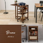 キッチンワゴン 37×45×71cm ブラウン