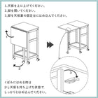 キッチンワゴン 37×45×71cm ブラウン
