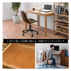 キャスター付き昇降チェア 丸型タイプ 55×66×84cm ブラック