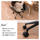 キャスター付き昇降チェア 丸型タイプ 55×66×84cm ブラック