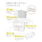 コスメボックス ローズ型取っ手 26×19×31cm ブラウン