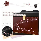 コスメボックス 蒔絵調 26×19×32cm ブラック